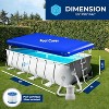 SereneLife Rectangular Metal Frame Above Ground Swimming Pool Set SLPLRCT16 - 3 of 4
