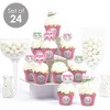 Big Dot of Happiness Golf Girl - Cupcake Decoration - Pink Birthday Party or Baby Shower Cupcake Wrappers and Treat Picks Kit - Set of 24 - 2 of 4