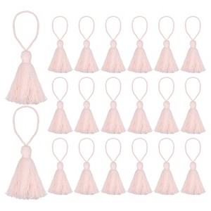 Unique Bargains Cotton Mini Hanging Loop DIY Functional Bookmark Tassels 20 Pcs - 1 of 4