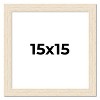 PosterPalooza | 15x15 Wide Barnwood Picture Frame, UV Acrylic, 6 Finishes - Grey, Brown, White, and Black - 2 of 4