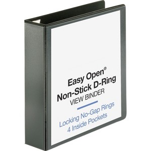 Business Source Locking D-Ring View Binder, 2