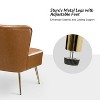 Monica 47" Contemporary Wing back Loveseat for  Living Room and Bedroom Comfy Armless 2-Seater Sofa with Metal Legs | KARAT HOME - 4 of 4