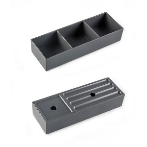 VYNXARIA Multi-Use Drawer Storage Box Set for Kitchen, Bathroom, Office Desk, Makeup, and Jewelry (Includes 2 Boxes) - 1 of 4