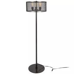 61" Indy Mesh Floor Lamp Antique - LumiSource
