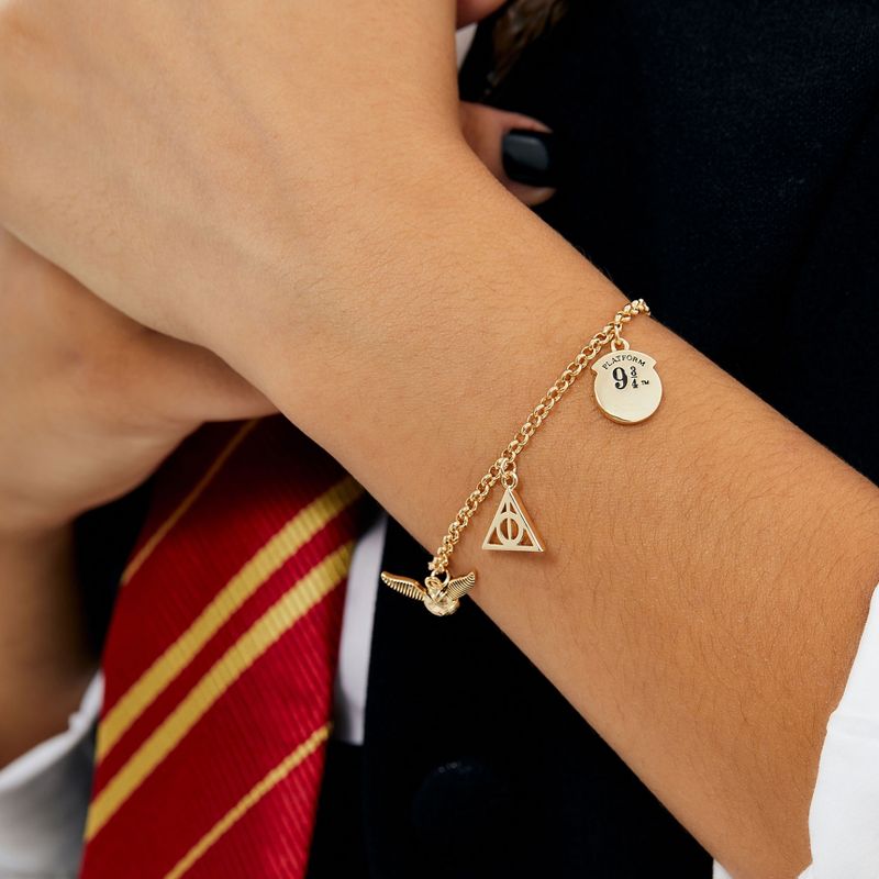 Harry Potter Womens Officially Licensed Charm Bracelet, 7'', 5 of 7