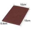 Unique Bargains Non-Scratch Synthetic Material Durable Easy Cleaning Scouring Sponge 6" x 4" Brown 20 Pcs - 2 of 4