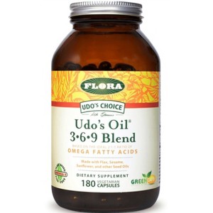 Flora Udo's Oil 3-6-9 Blend 180 Veg Capsules. - 1 of 3