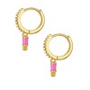 Junior Jewels 14K Gold Over Sterling Silver Cubic Zirconia Bow Drop Earrings - 4 of 4