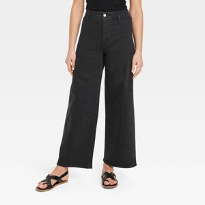 Women's High-Rise Sailor Wide Leg Ankle Jeans - Universal Thread™ - 1 of 3