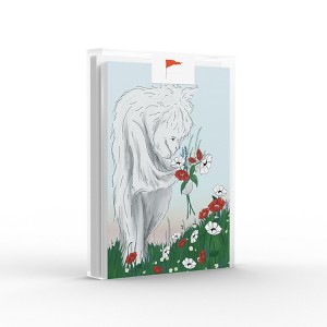 Yeti Picking Flowers Greeting Card Pack Set (8 ct.) by Ramus & Co - 1 of 4