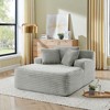 Sapphtopaz 50" Lazy Sofa Lounge Chair 2 Seater Sleeper Sofa with Sponge Filling Soft Comfy Sofa Bed Boneless Couches for Living Room,Bedroom - 2 of 4