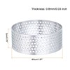 Unique Bargains Stainless Steel Non-Stick Perforated Baking Dessert Round Cake Ring 6 Pcs - 2 of 4