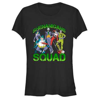 Juniors Womens Batman St. Patrick's Day Shenanigans Squad T-Shirt