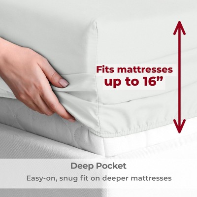 Ivory Queen 4-Piece Microfiber Sheet Set