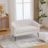 Aortzio 50.2"Wide 2 Seat Upholstered Tufted Chenille Loveseat Sofa - 4 of 4