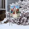 It's Snowing Christmas Garden Flag Snowman Birds 18" x 12.5" Briarwood Lane - 4 of 4