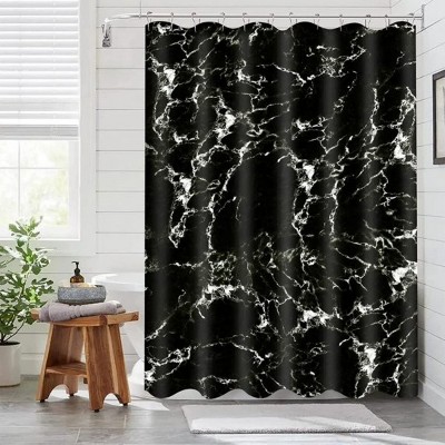 LunaLulinlk Black Shower Curtain