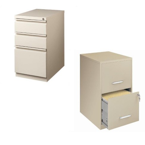 Value Pack Letter File Cabinet And Mobile File Cabinet White