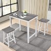 3 Pieces Counter Set Hanging Stool Easy To Clean For Small Space - 4 of 4