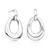 Ross-Simons Sterling Silver Oval Drop Earrings - 3 of 4