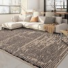 Rugs for Living Room Washable Modern Stripe Carpet Non Slip Soft Rubber Backed Rug,Low Pile Area Rug for Bedroom Office DiningRoom - 2 of 4