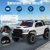 12V Kids Ride On Police Car with Remote Control, Electric Pickup Truck for Toddlers, 3 Speeds, Spring Suspension, LED Lights - 2 of 4
