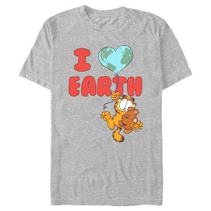 Men's Garfield I Love Earth Friends T-Shirt - 1 of 4