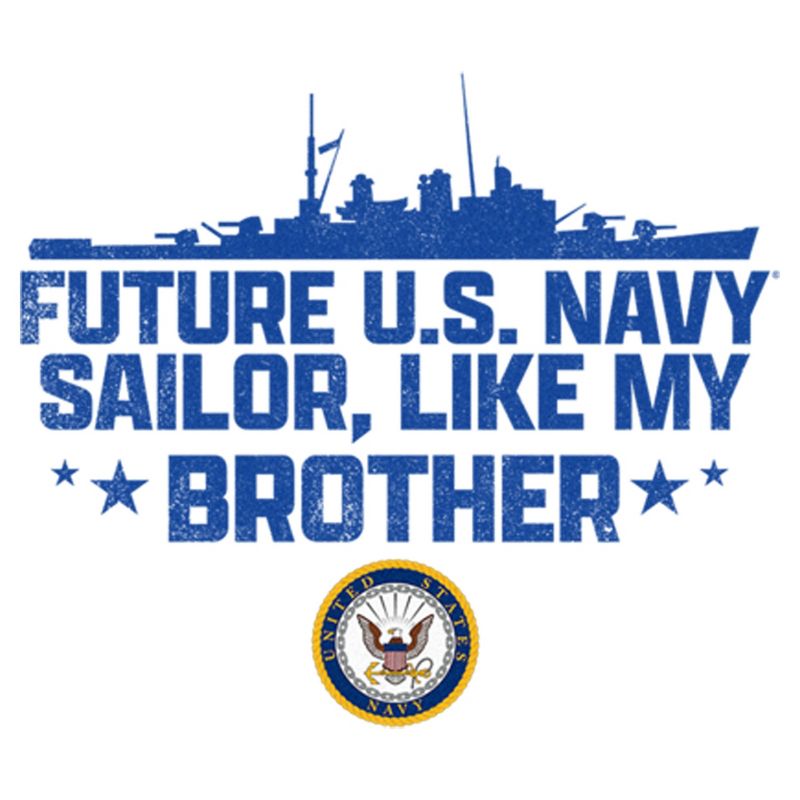 Men's United States Navy Future Navy Sailor Like My Brother T-Shirt, 2 of 6