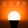 YANSUN 60-Watt Equivalent Orange A19 LED Light Bulbs A19 LED Light Bulbs (4-Pack) - 4 of 4