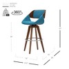 New Pacific Direct Cyprus Fabric Counter Stool - image 3 of 4