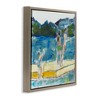 Stupell Industries Kids on Swimming Dock Abstract Floating Frame Canvas Art - 2 of 4