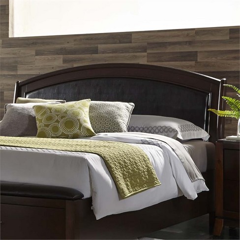 Avalon Queen Panel Leather Headboard In Brown Liberty Furniture Target