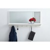 Elegant Lighting Entryway mirror with shelf 42 inch x 21 inch in white - 2 of 4