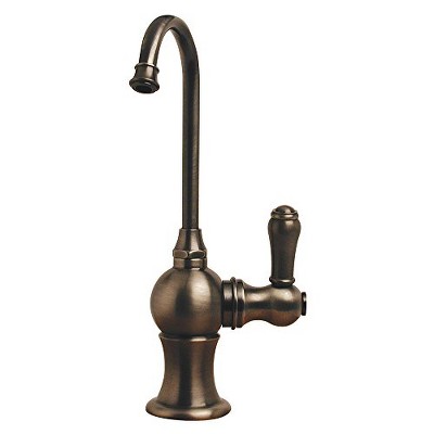 ALFI Point of Use Instant Hot Water Faucet with Gooseneck Spout and Self Closing Handle