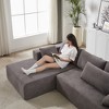 ChicFurnit L-Shaped Modular Sectional Sofa Couch Left / Right Chaise Chenille Upholstered 6 Pillows Sofa Couches for Living Room - 4 of 4