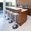 ELECWISH Set of 2 Barstool, Adjustable Swivel Bar Stools with PU Leather and Chrome Base, Gaslift Pub Counter Chairs - 4 of 4