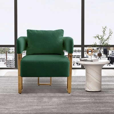 NicBex Couches for Living Room Upholstered Teddy Armchair Sofa Modern Design Accent Sofa with Metal Foot
