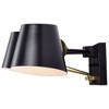 Nuvo Lighting Baxter 3 - Light Vanity in  Black/Burnished Brass - 2 of 4
