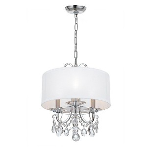 Crystorama Lighting Othello 3 - Light Chandelier in  Polished Chrome - 1 of 4