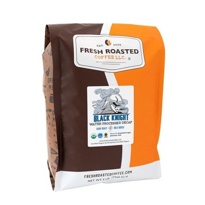 Fresh Roasted Coffee, Black Knight Decaf Blend, Dark Roast Ground Coffee - 5lb