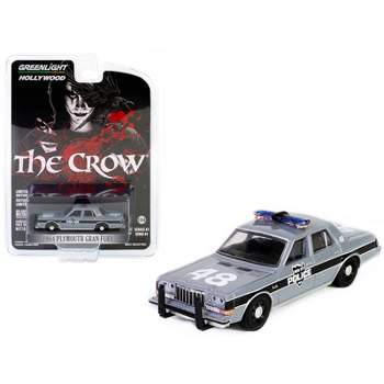 1984 Plymouth Gran Fury Gray w/Black "Inner City Police Department" "The Crow" (1994) Movie 1/64 Diecast Model Car by Greenlight