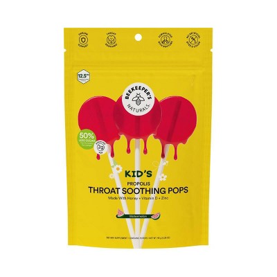 Beekeepers Naturals Kids' Propolis Immune Support Lollipops - Watermelon - 15ct