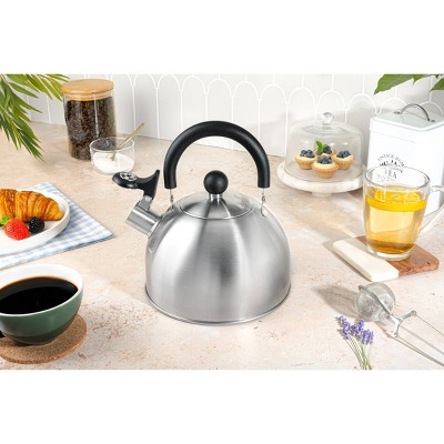 Aroma 1.5qt Stainless Steel Stovetop Kettle Silver