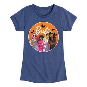 Girls' - Barbie - Costume Party Fitted Short Sleeve Graphic T-Shirt - 1 of 4