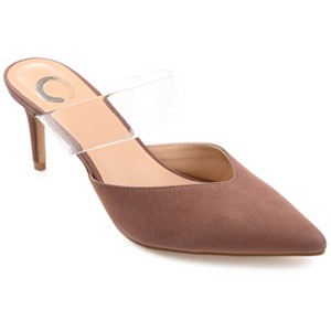 Journee Collection Womens Ollie Mules Low Stiletto Pointed Toe Pumps - 1 of 4
