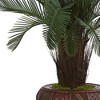 4ft Cycas Artificial Tree In Decorative Stand - Nearly Natural: UV-Resistant, No Assembly, Indoor/Outdoor Use - 2 of 3