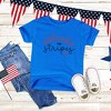 The Juniper Shop Patriotic Stars And Stripes Cursive Youth Short Sleeve Tee - 2 of 2