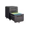 NicBex 2 Drawer Mobile File Cabinet,Office Cabinet with Grooved Handle Design and Casters,Modern Storage Cabinet,Filing Cabinets for Home Office - 2 of 4