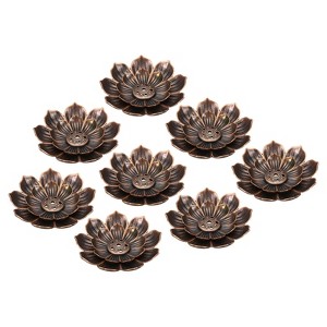 Unique Bargains Fireproof Yoga Spa Home Office Holder Incense Burner Plate 8 Pcs - 1 of 4