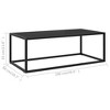 vidaXL Coffee Table Black and transparent - 4 of 4